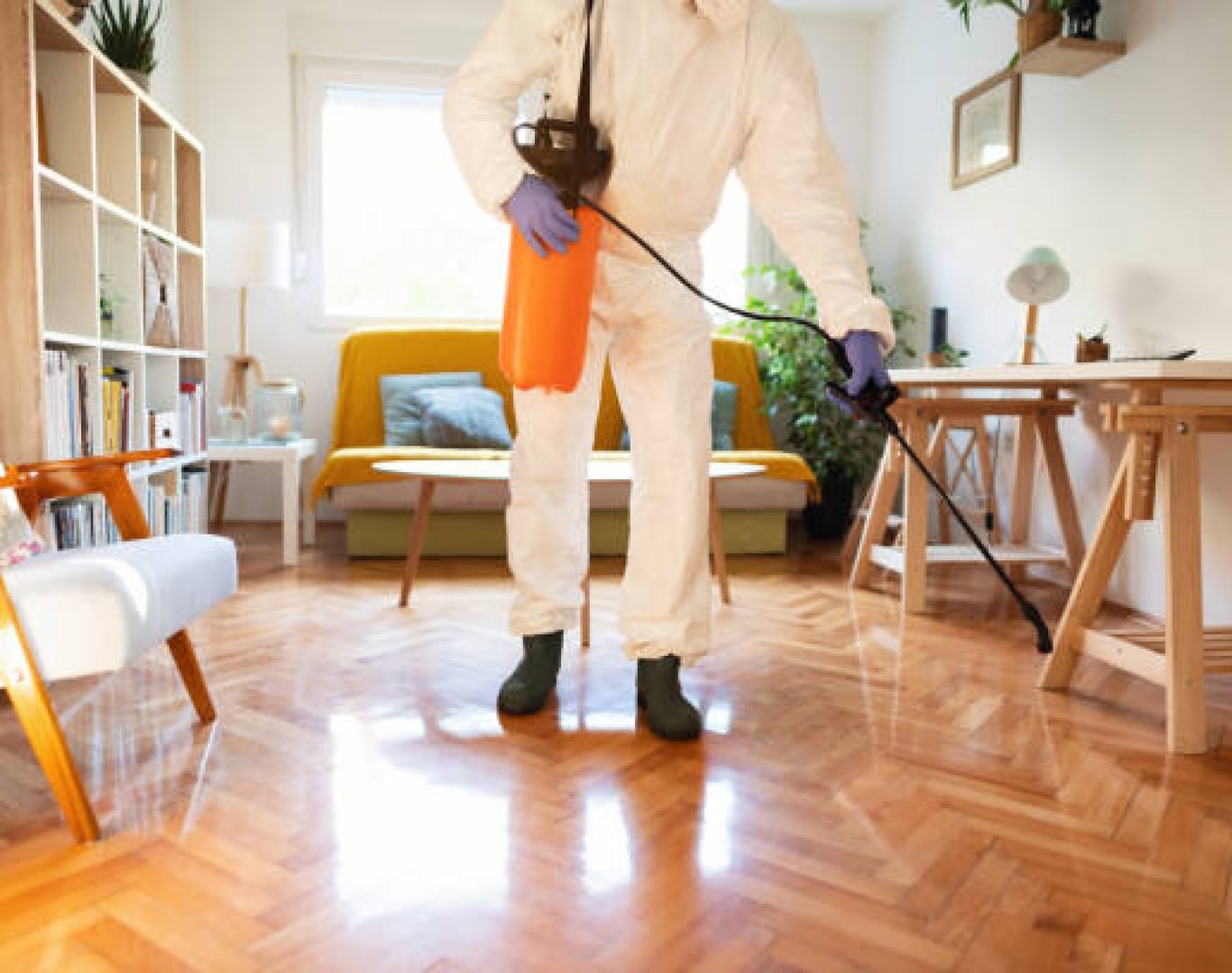 Pest control technician inspecting a property in Wildomar, CA