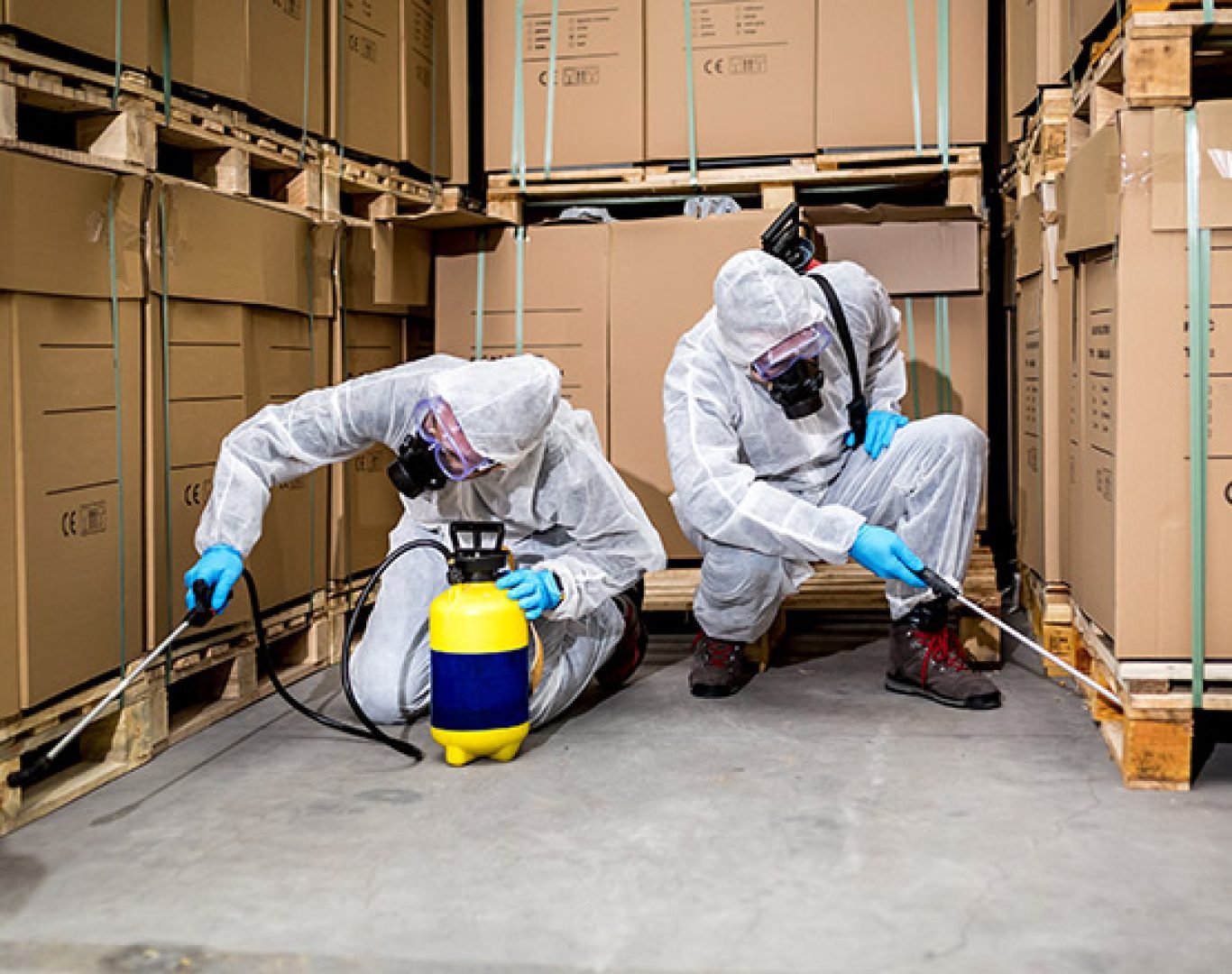 Property manager reviewing commercial pest control report from Deanza Termite & Pest Control